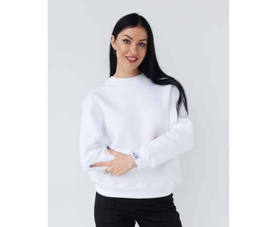 Изображение  Medical insulated women's sweatshirt Ontario white s. M, "WHITE ROBE" 473-324-842, Size: M, Color: white