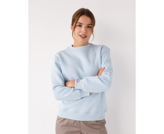 Изображение  Medical insulated women's sweatshirt Ontario blue s. 2XL, "WHITE ROBE" 473-333-730, Size: 2XL, Color: blue light