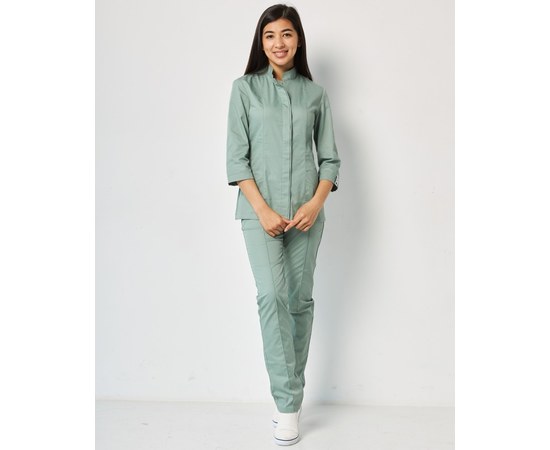 Изображение 2 Women's medical suit Sakura olive s. 54, "WHITE ROBE" 124-327-678, Size: 54, Color: olive