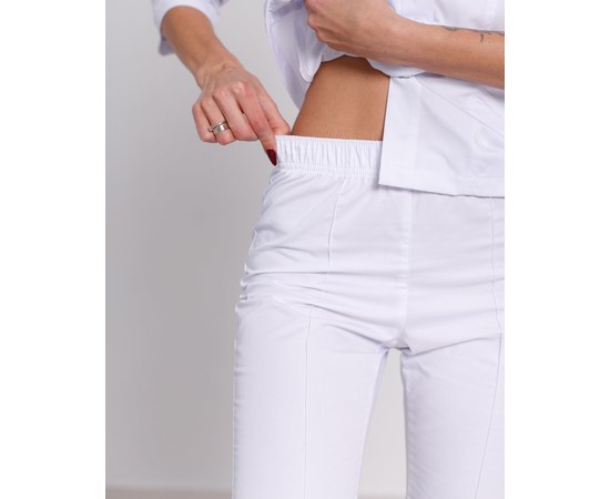 Изображение 8 Women's medical suit Sakura white s. 42, "WHITE ROBE" 124-324-678, Size: 42, Color: white
