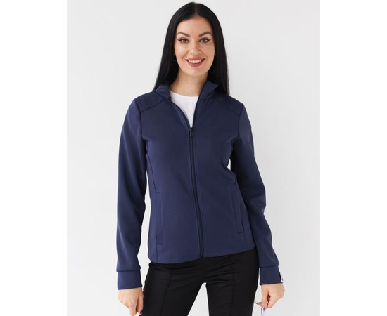 Изображение  Women's medical jacket Grace dark blue s. S, "WHITE ROBE" 455-406-923, Size: S, Color: navy blue