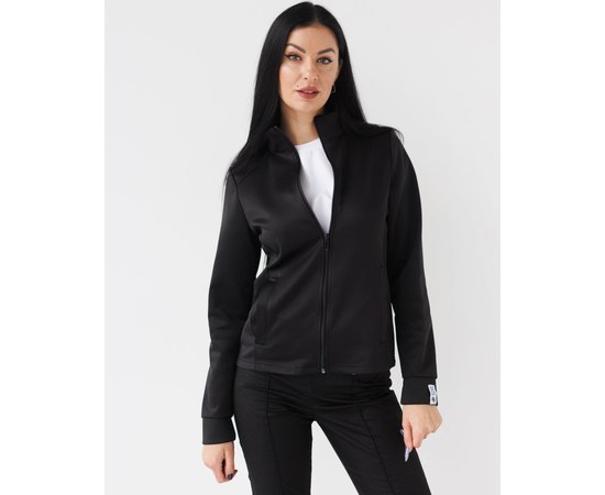 Изображение  Women's medical jacket Grace black s. M, "WHITE ROBE" 455-321-923, Size: M, Color: black