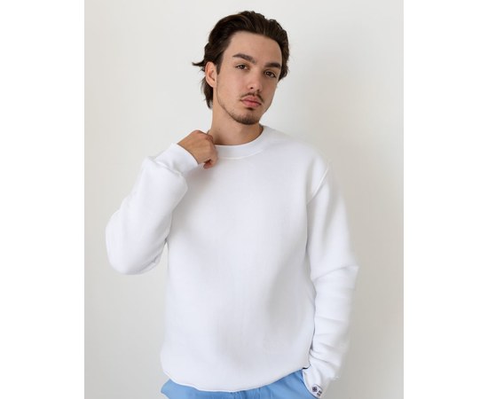 Изображение  Medical insulated sweatshirt for men Ontario white s. M, "WHITE ROBE" 479-324-730, Size: M, Color: white