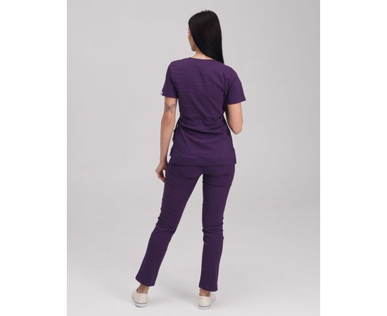 Изображение 2 Women's medical suit Rio purple s. 44, "WHITE ROBE" 135-335-707, Size: 44, Color: violet