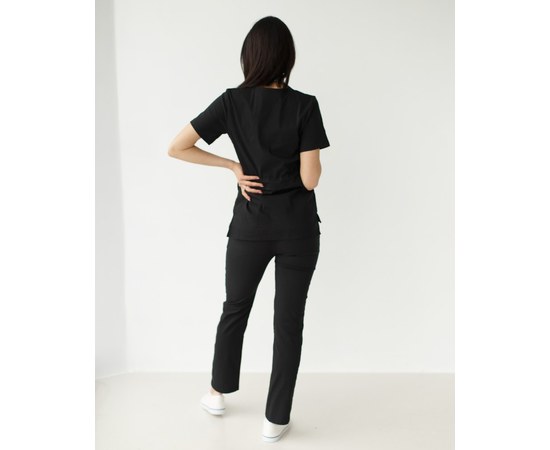 Изображение 2 Women's medical suit Rio black s. 48, "WHITE ROBE" 135-321-707, Size: 48, Color: black