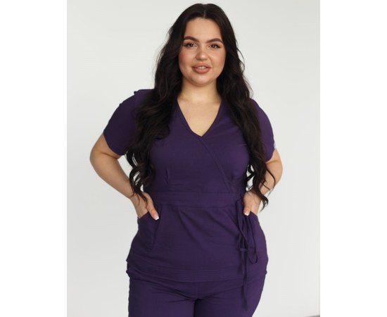 Изображение 3 Medical Women's Suit Rio Purple +SIZE s. 56, "WHITE ROBE" 346-335-704, Size: 56, Color: violet