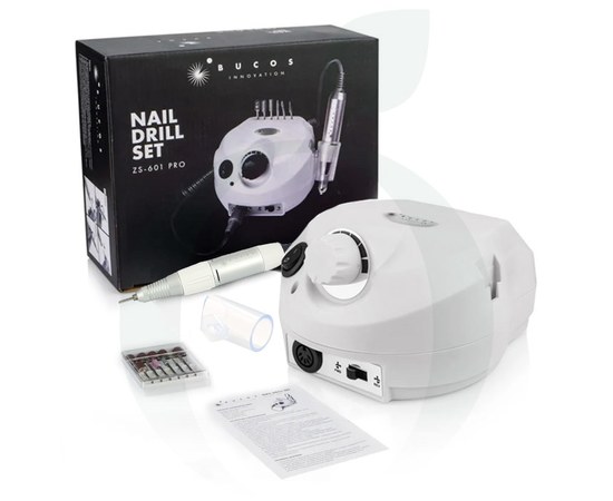 Изображение  Nail drill for manicure and pedicure Bucos ZS-601 PRO 45 W, white