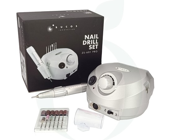 Изображение  Nail drill for manicure and pedicure Bucos ZS-601 PRO 45 W, silver