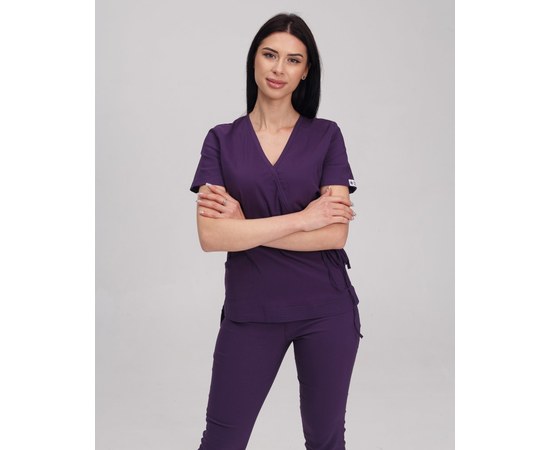 Изображение 3 Women's medical suit Rio purple s. 54, "WHITE ROBE" 135-335-707, Size: 54, Color: violet