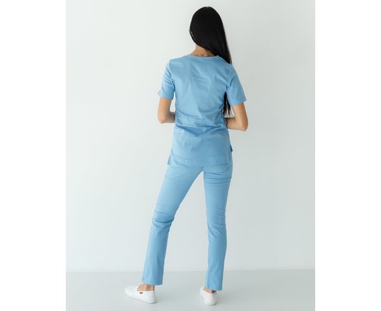 Изображение 3 Women's medical suit Rio blue s. 48, "WHITE ROBE" 135-333-707, Size: 48, Color: blue light