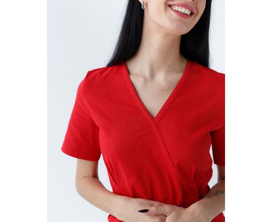 Изображение 4 Women's medical suit Rio red s. 48, "WHITE ROBE" 135-339-707, Size: 48, Color: red