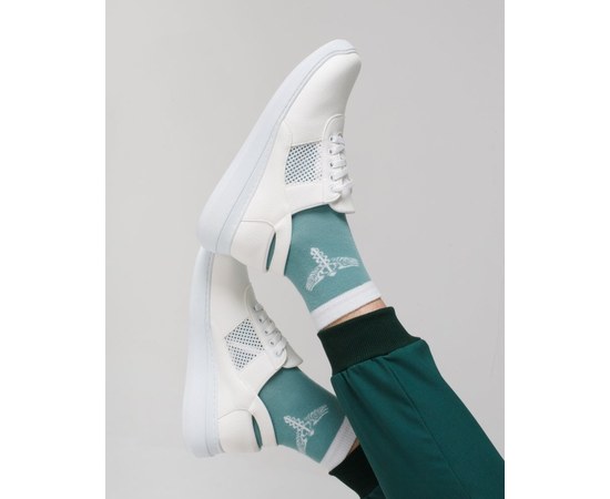 Изображение  Medical Shoes Sneakers with Open Heel White PU Sole s. 39, "WHITE ROBE" 347-324-731, Size: 39, Color: white