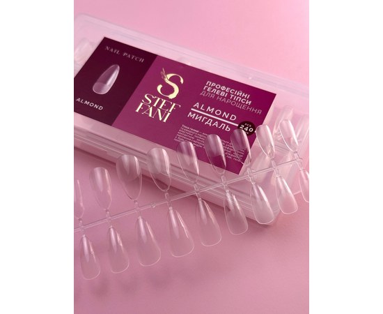Изображение 2 Gel tips for nail extension Steffani ALMOND migdal, 240 pcs