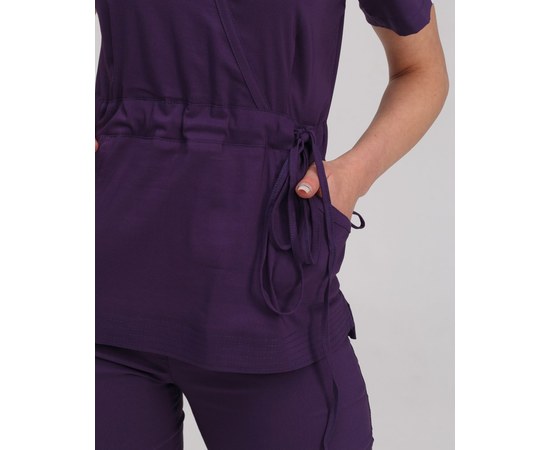 Изображение 5 Women's medical suit Rio purple s. 48, "WHITE ROBE" 135-335-707, Size: 48, Color: violet