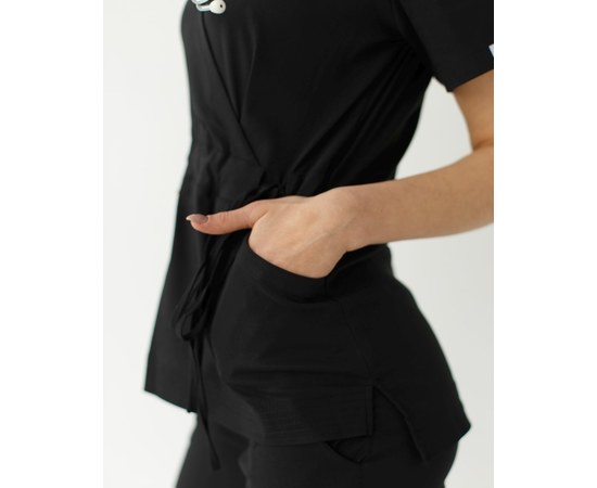Изображение 5 Women's medical suit Rio black s. 40, "WHITE ROBE" 135-321-707, Size: 40, Color: black