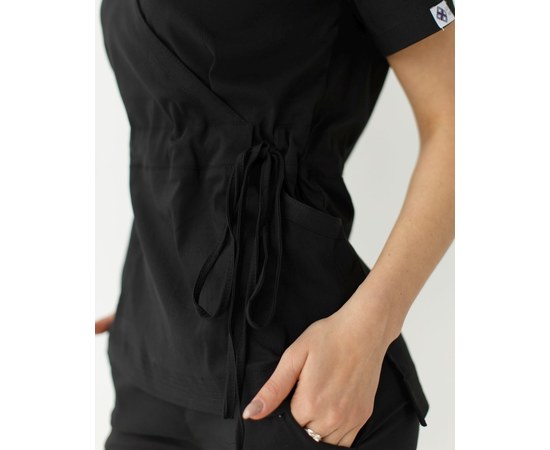 Изображение 7 Women's medical suit Rio black s. 44, "WHITE ROBE" 135-321-707, Size: 44, Color: black
