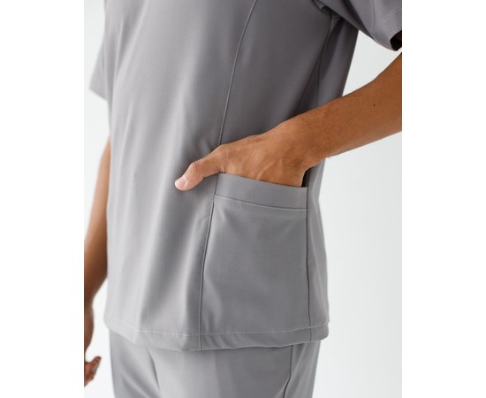 Изображение 5 Medical Men's Suit Arizona Gray s. 46, "WHITE ROBE" 482-328-924, Size: 46, Color: grey