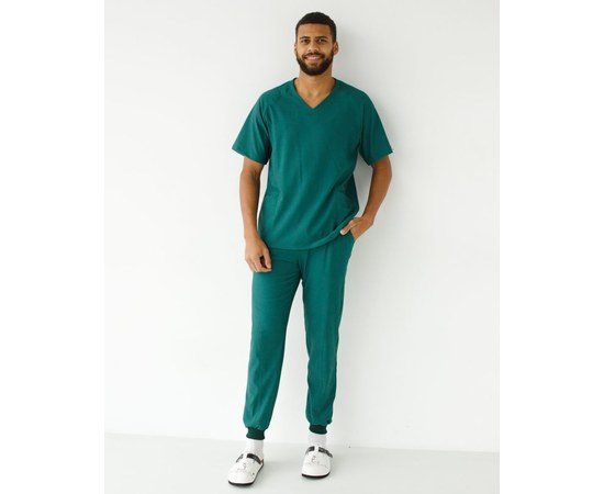 Зображення  Медичний костюм чоловічий Арізона зелений р. 46, "БІЛИЙ ХАЛАТ" 482-350-924, Розмір: 46, Колір: зелений