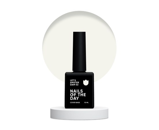 Изображение  Nails of the Day Let’s Amsterdam 02 – milky white camouflage nail base, 10 ml, Volume (ml, g): 10, Color No.: 2, Color: Lactic