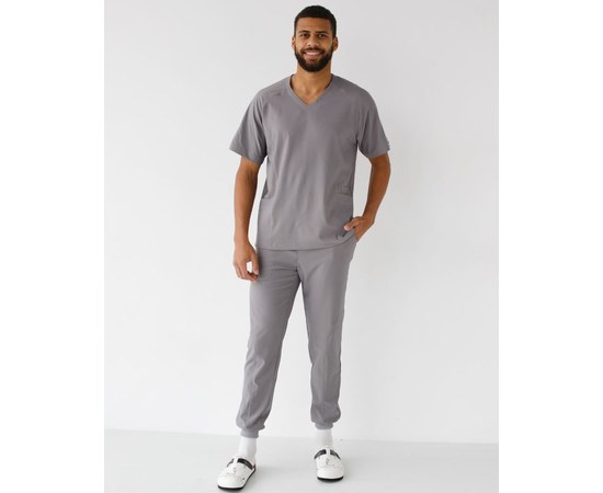 Изображение  Medical Men's Suit Arizona Gray s. 46, "WHITE ROBE" 482-328-924, Size: 46, Color: grey