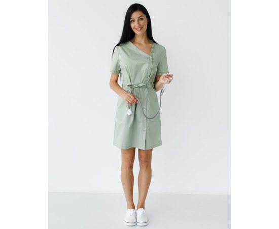 Изображение  Women's medical tunic Naomi pistachio s. 42, "WHITE ROBE" 151-396-679, Size: 42, Color: pistachio