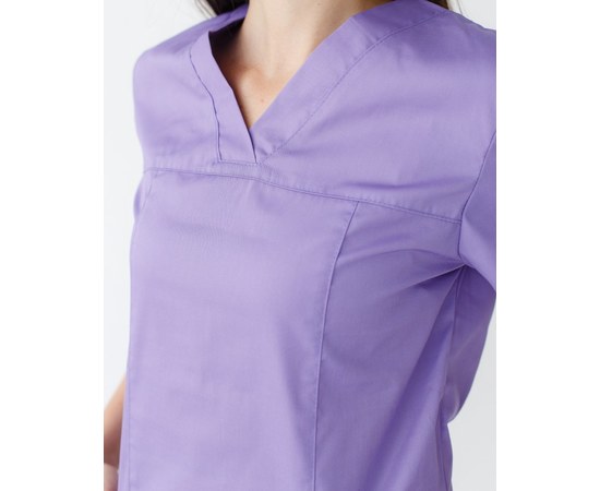 Изображение 3 Women's medical shirt Topaz lavender s. 50, "WHITE ROBE" 164-353-705, Size: 50, Color: lavender