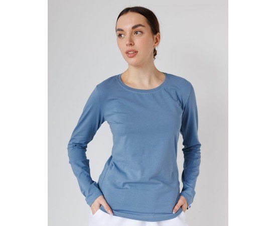 Изображение  Women's Long Sleeve Gray-Blue s. M, "WHITE ROBE" 358-458-716, Size: M, Color: gray-blue