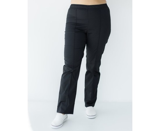 Изображение  Medical Women's Pants Black +SIZE s. 60, "WHITE ROBE" 387-321-758, Size: 60, Color: black