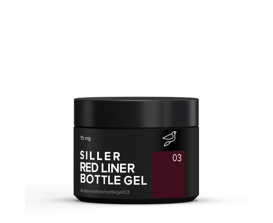 Зображення  Гель для нарощування Siller Red Liner №03, 15 мл, Об'єм (мл, г): 15, Цвет №: 03