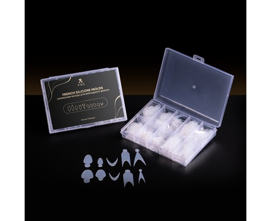 Зображення 2 Силіконові молди для викладного френча F.O.X French Silicone molds, 240 шт