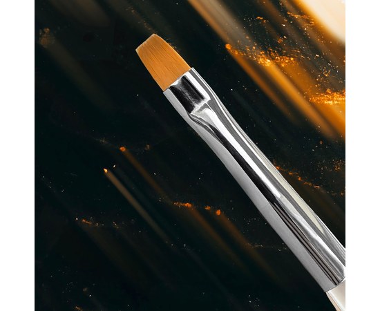Зображення  Пензлик квадрат зі зручною прозорою ручкою з переливаючим ефектом Nails Of The Night Nail Art Brush 