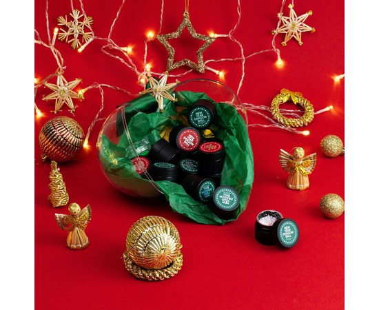 Зображення  Nails of the Day New year Dragon ball Green - новорічний адвент-шар, 12 продуктів по 5  + 1 в подарунок 