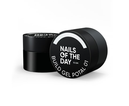 Изображение  Nails of the Day Build gel Potal 01 - молочный строительный гель с талью для ногтей, 15 мл, Объем (мл, г): 15, Цвет №: 01