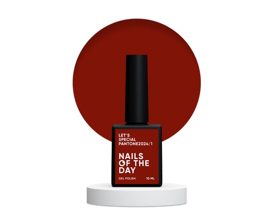 Изображение  Nails of the Day Let's special Pantone2024/1 - Fire Red/Brick One Coat Gel Nail Polish 10 ml, Volume (ml, g): 10, Color No.: 1