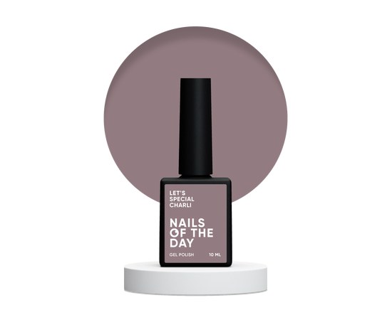 Изображение  Nails of the Day Let's special Charli - cold chocolate gel nail polish in one coat, 10 ml, Volume (ml, g): 10, Color No.: Charli
