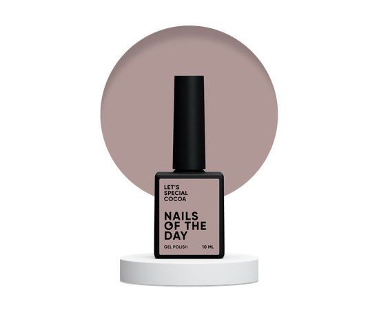 Изображение  Nails of the Day Let's special Cocoa - milky brown gel nail polish covering one layer, 10 ml, Volume (ml, g): 10, Color No.: Cocoa
