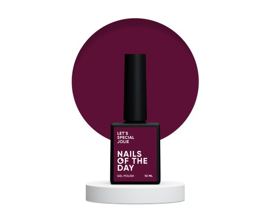Изображение  Nails of the Day Let's special Jolie - marsala gel nail polish in one coat, 10 ml, Volume (ml, g): 10, Color No.: Jolie