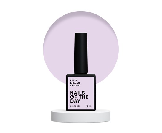 Изображение  Nails of the Day Let’s special Orchid - бежево-розовый гель лак для ногтей, перекрывающий в один слой, 10 мл, Объем (мл, г): 10, Цвет №: Orchid