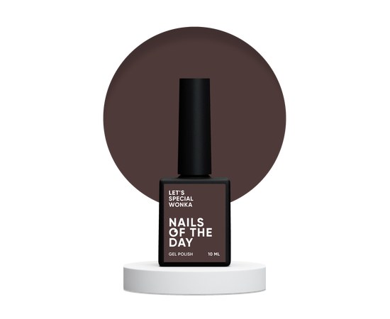 Изображение  Nails of the Day Let's special Wonka - dusty brown one-coat gel nail polish, 10 ml, Volume (ml, g): 10, Color No.: Wonka