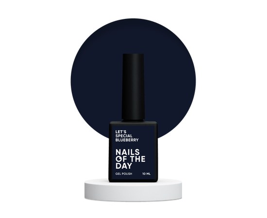 Изображение  Nails of the Day Let's special Blueberry - deep blue one-coat gel nail polish, 10 ml, Volume (ml, g): 10, Color No.: blueberry