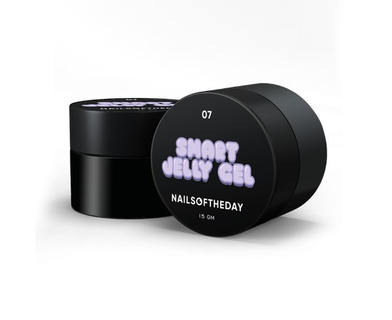 Изображение  Nails of the Day Smart Jelly gel 07 - нежно-лиловый строительный гель желе для ногтей, 15 г, Объем (мл, г): 15, Цвет №: 07
