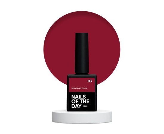 Изображение  Nails of the Day Vitrage gel polish 03 - витражный гель лак для ногтей, 10 мл, Объем (мл, г): 10, Цвет №: 03