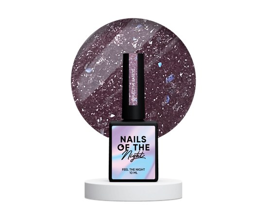 Изображение  Nails Of The Night Reflective base 10 - camouflage reflective base with shimmer, 10 ml, Volume (ml, g): 10, Color No.: 10