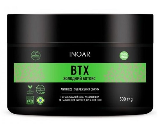 Изображение  Холодный ботокс Inoar G. Hair BTX, 500 г, Объем (мл, г): 500