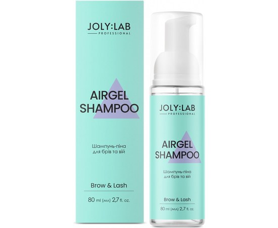 Изображение  Shampoo-foam for eyebrows and eyelashes Joly:Lab Airgel Shampoo, 80 ml