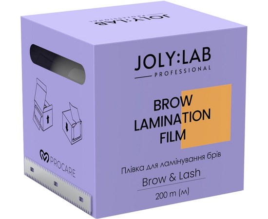Изображение  Пленка для ламинирования бровей Joly:Lab Lamination Brow Film, 200 м