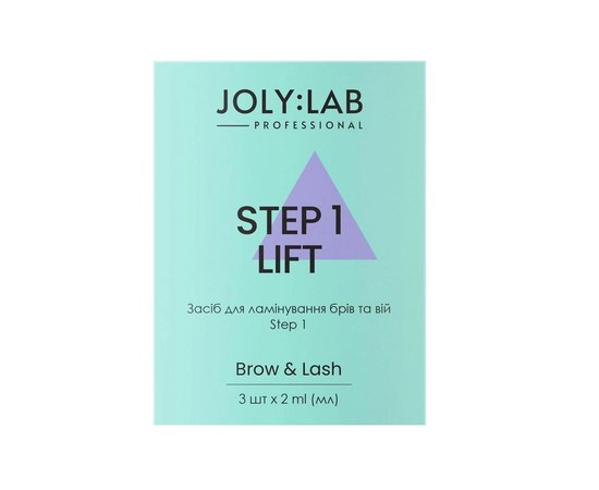 Изображение  Средство для ламинирования бровей и ресниц Joly:Lab Lift Step 1, 2 мл, Объем (мл, г): 2