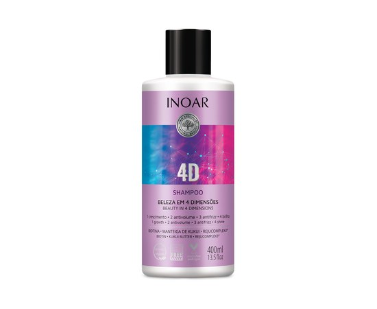 Изображение  Shampoo intensive treatment Inoar G. Hair 4D Beauty In 4 Dimension, 400 ml