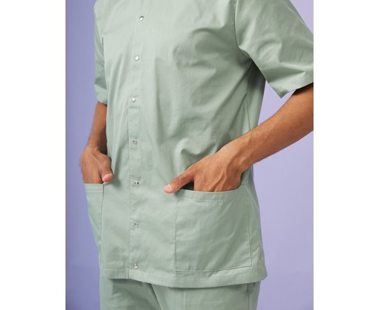Изображение 4 Medical suit for men London olive-gray s. 46, "WHITE ROBE" 133-357-679, Size: 46, Color: olive-gray