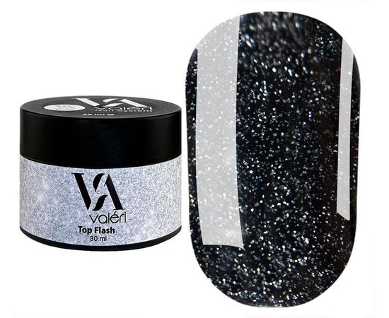 Изображение  Top reflecting without a sticky layer Valeri Top reflecting Flash, 30 ml, Volume (ml, g): 30, Color No.: Flash